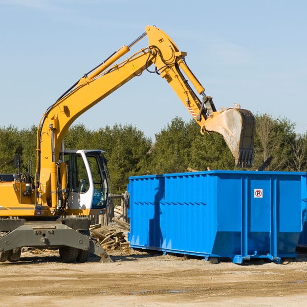 what happens if the residential dumpster is damaged or stolen during rental in Elizabeth